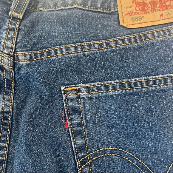 Levi’s Blue Loose Straight Fit 569 Jeans B17/23 - Picture 7 of 13
